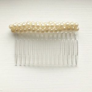Vintage pearl hair comb